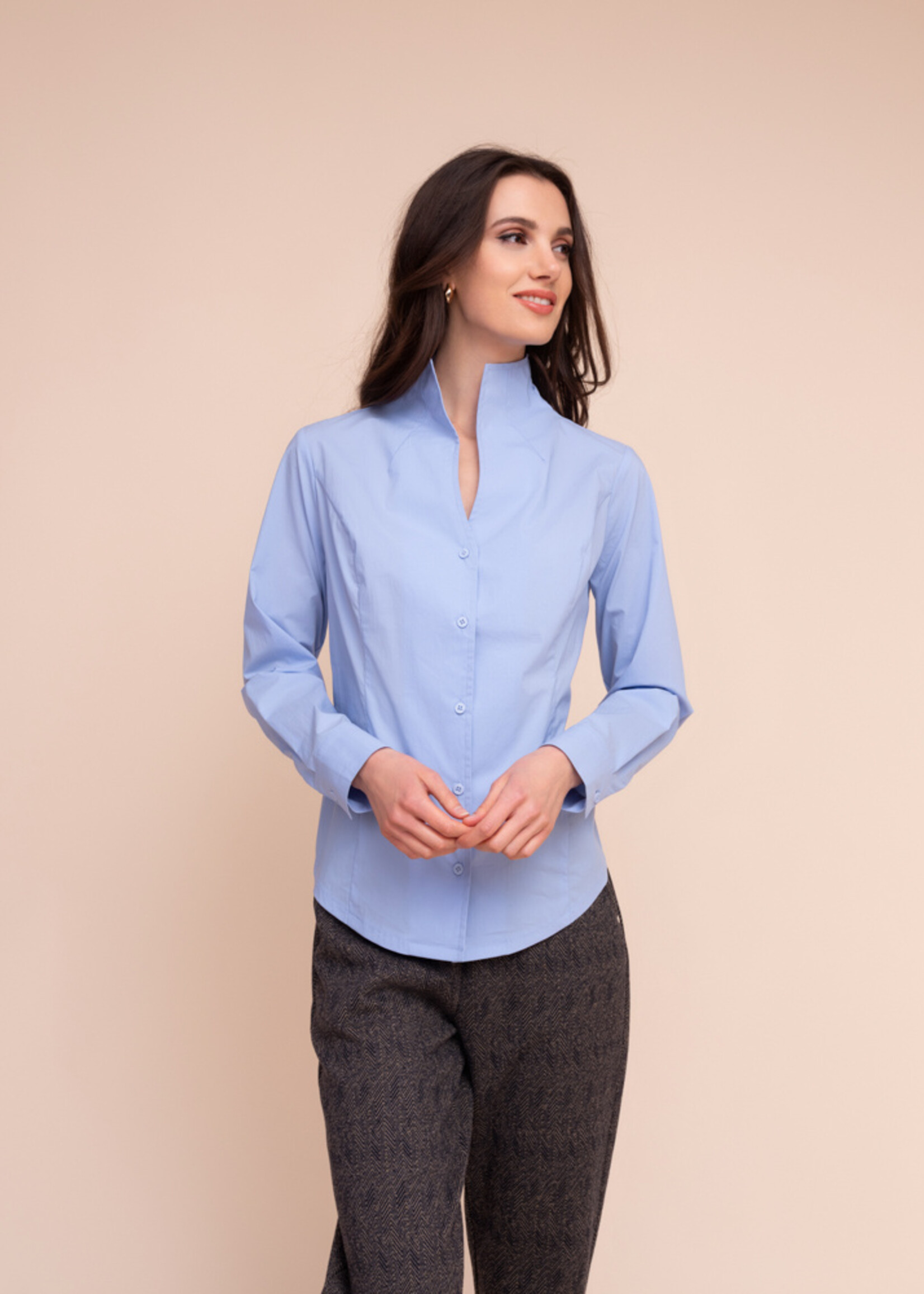 Alison Sheri Alison Sheri Mandarin Collar Shirt