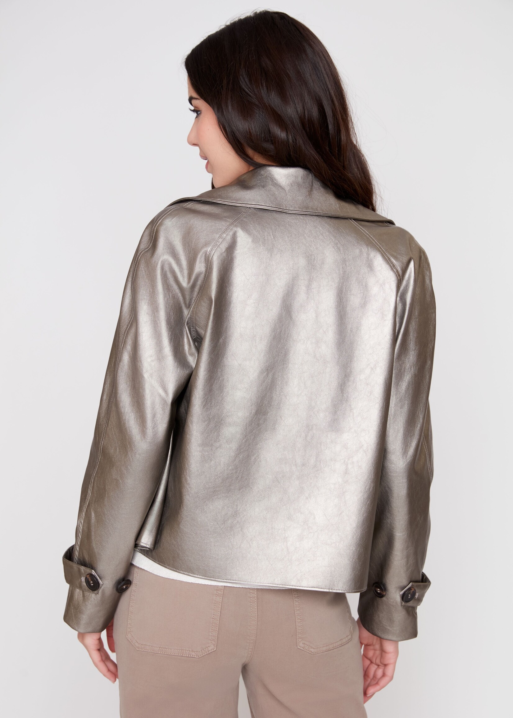 Renuar Renuar Pleather Swing Jacket