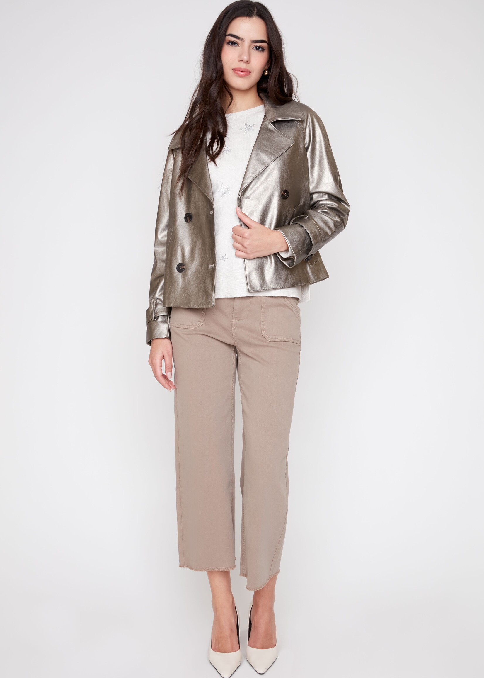 Renuar Renuar Pleather Swing Jacket