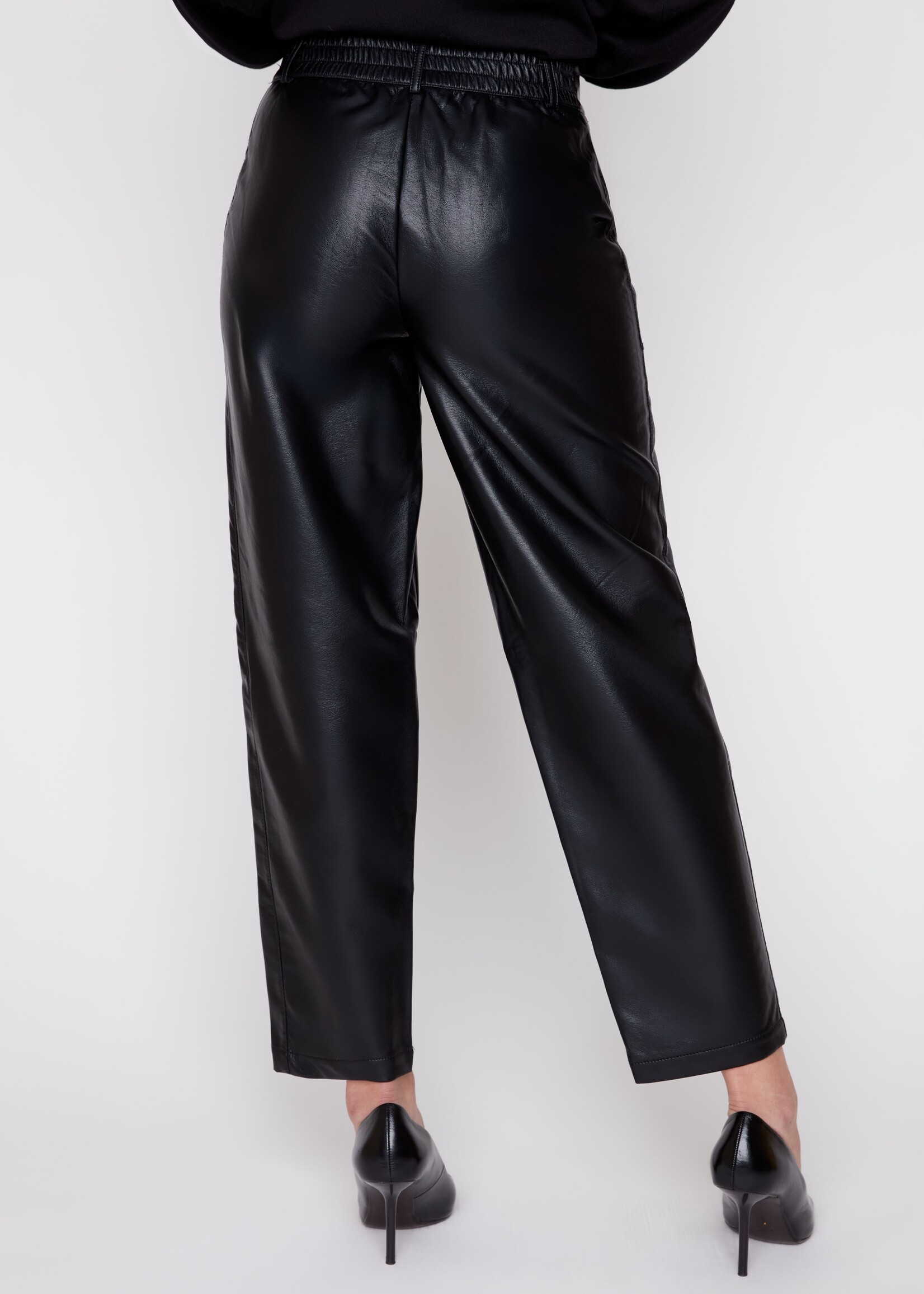 Renuar Renuar Pleather Barrel Pant