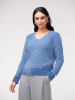 Elena Wang Elena Wang  Chenille Vneck Sweater