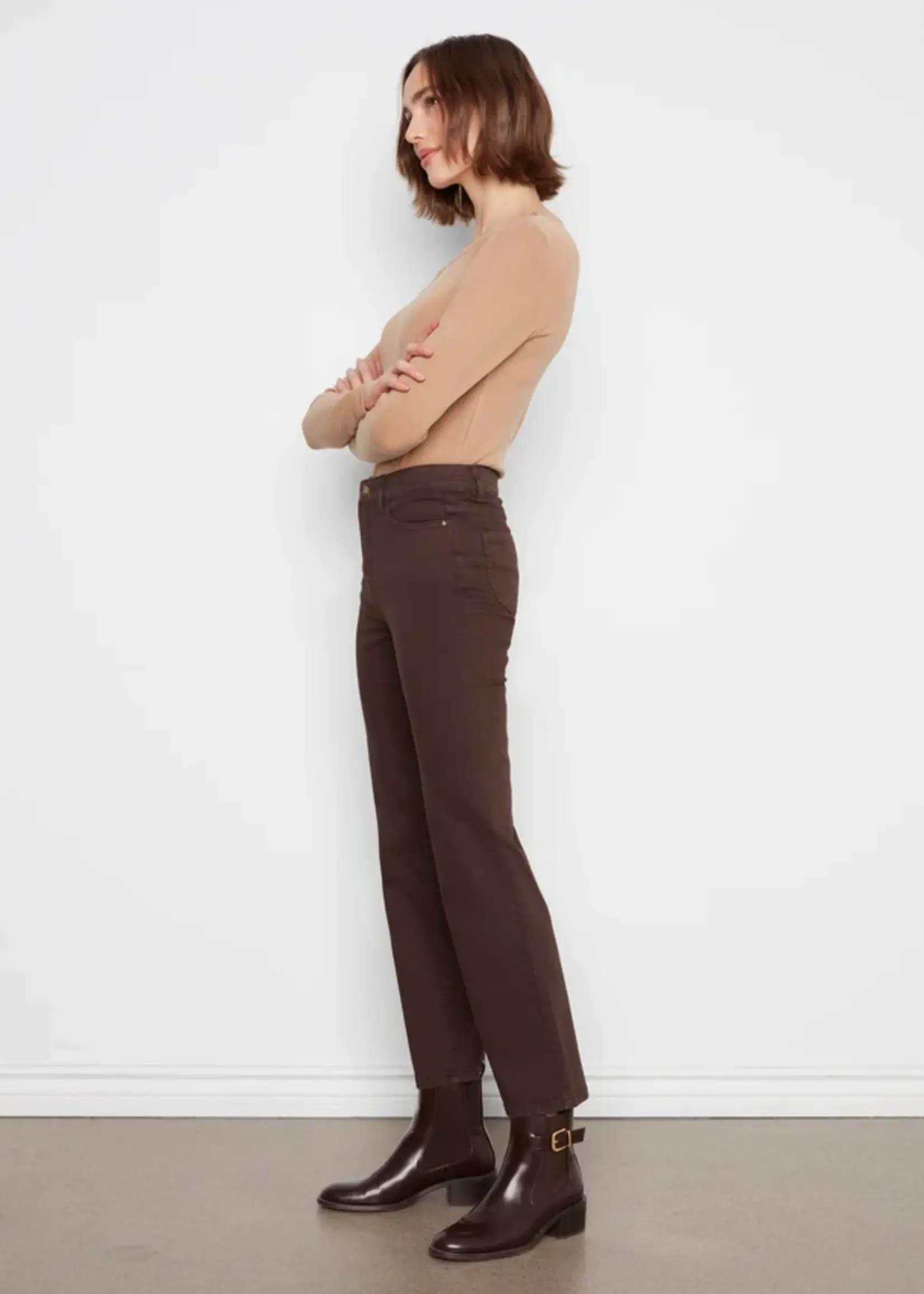Charlie B Charlie B Straight Leg Twill Pants