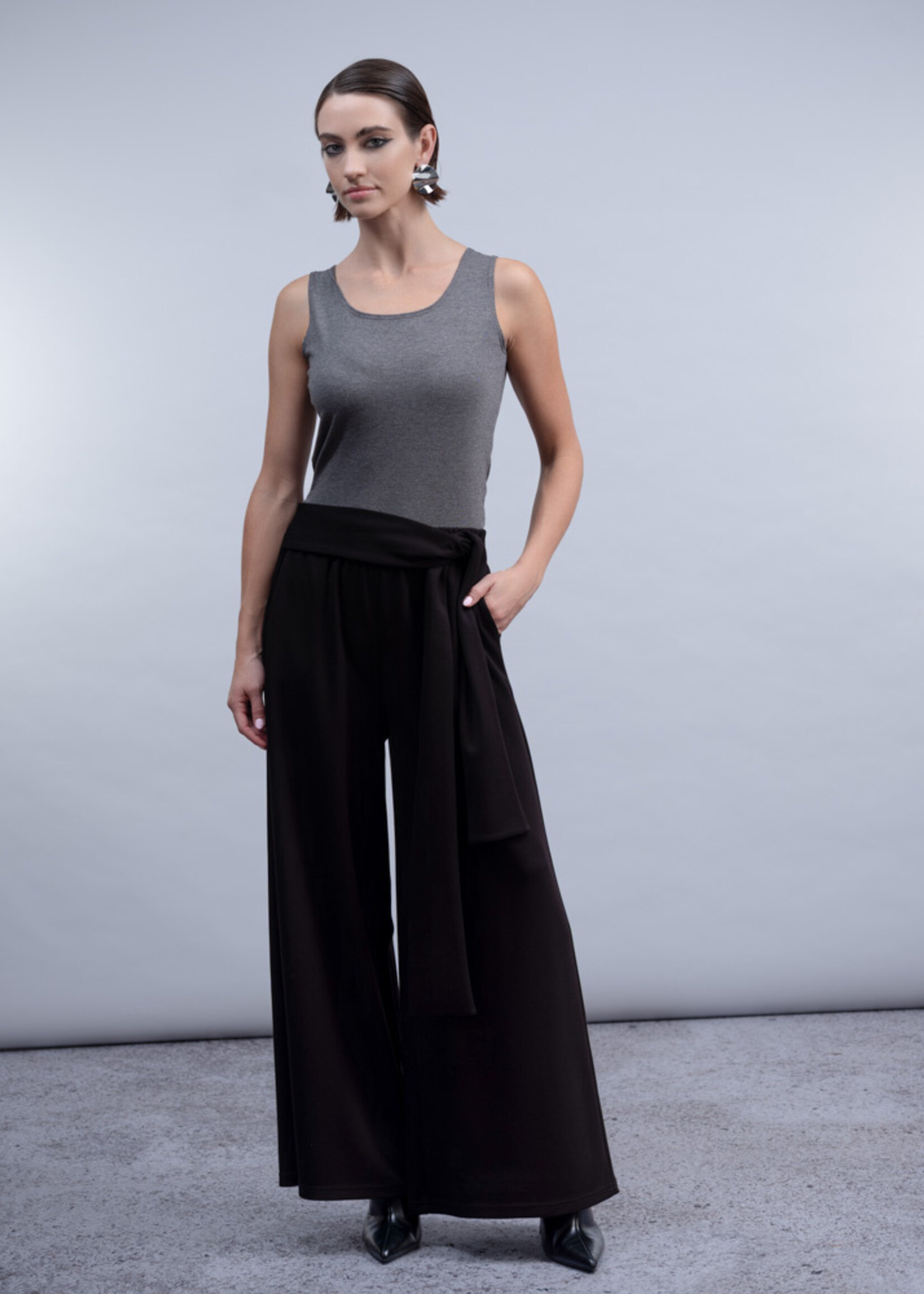 Haako Haako Pull On Wide Belted Pant
