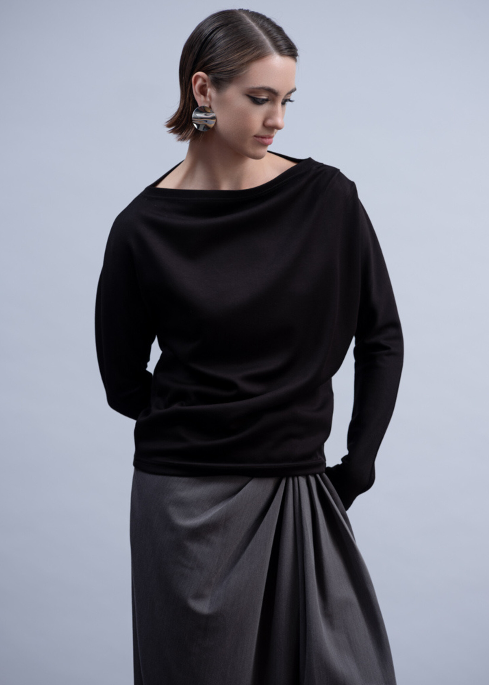 Haako Haako Cowl Neck Top
