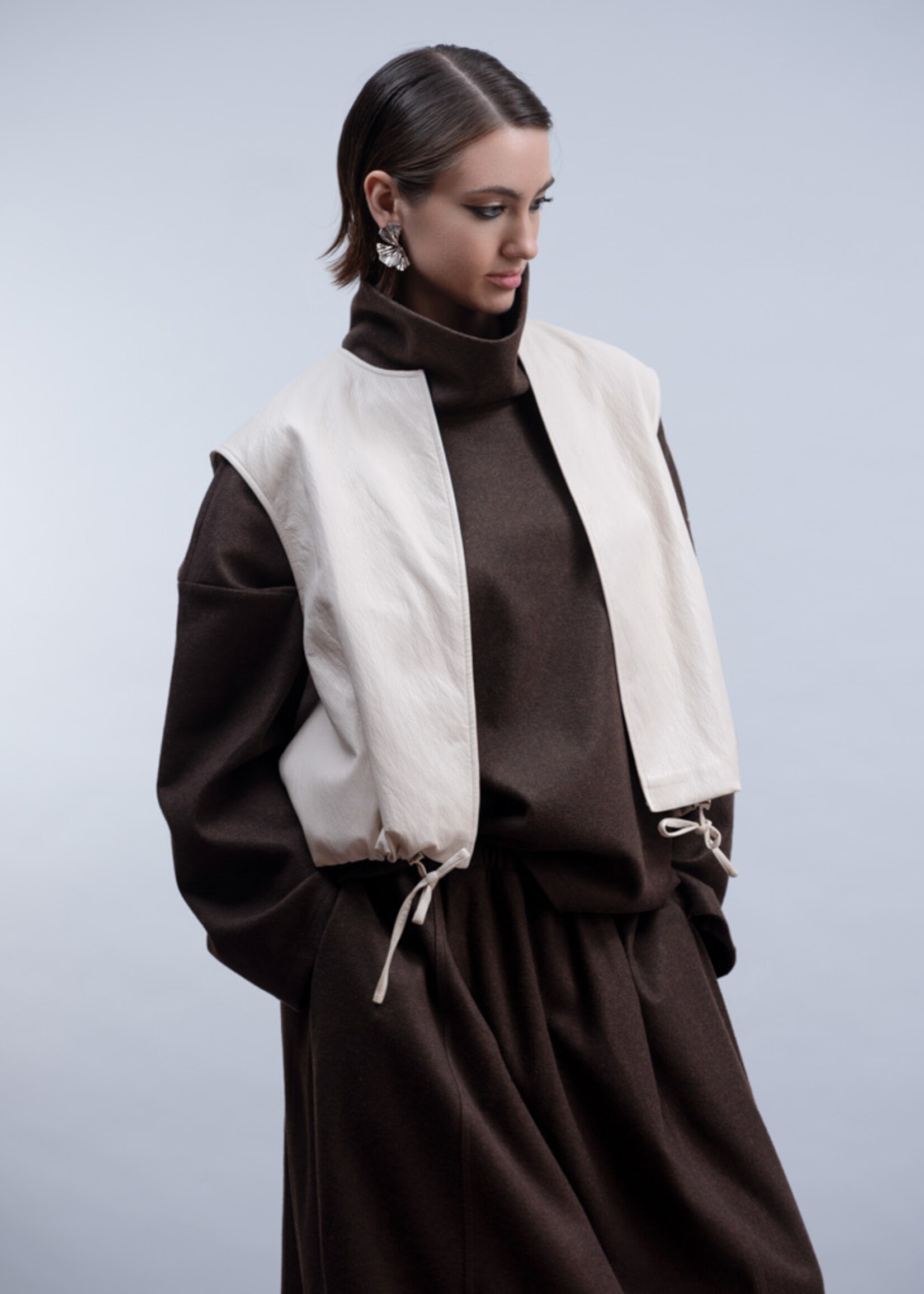 Haako Haako Faux Leather Vest