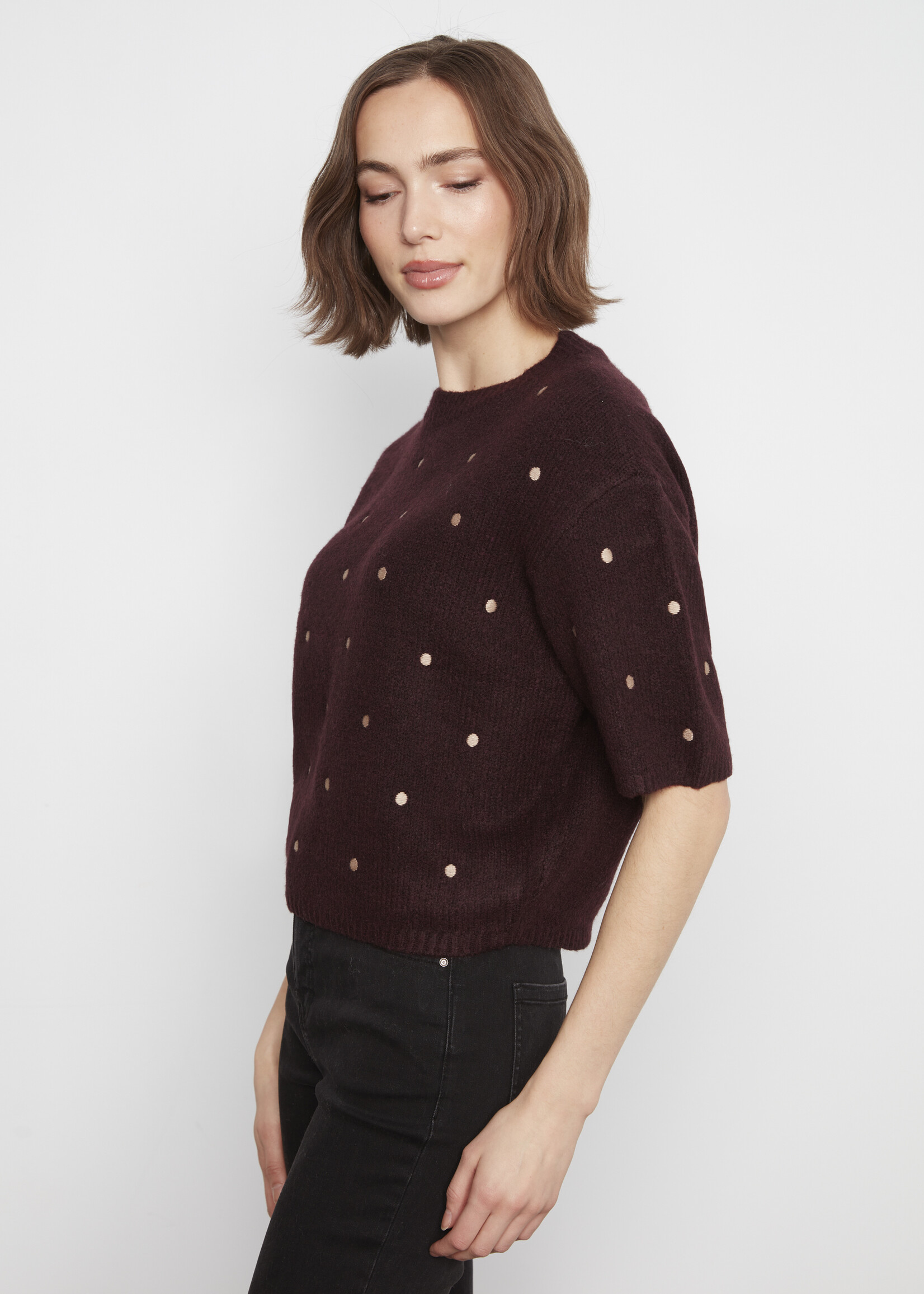 Charlie B Charlie B Polka Dot Sweater