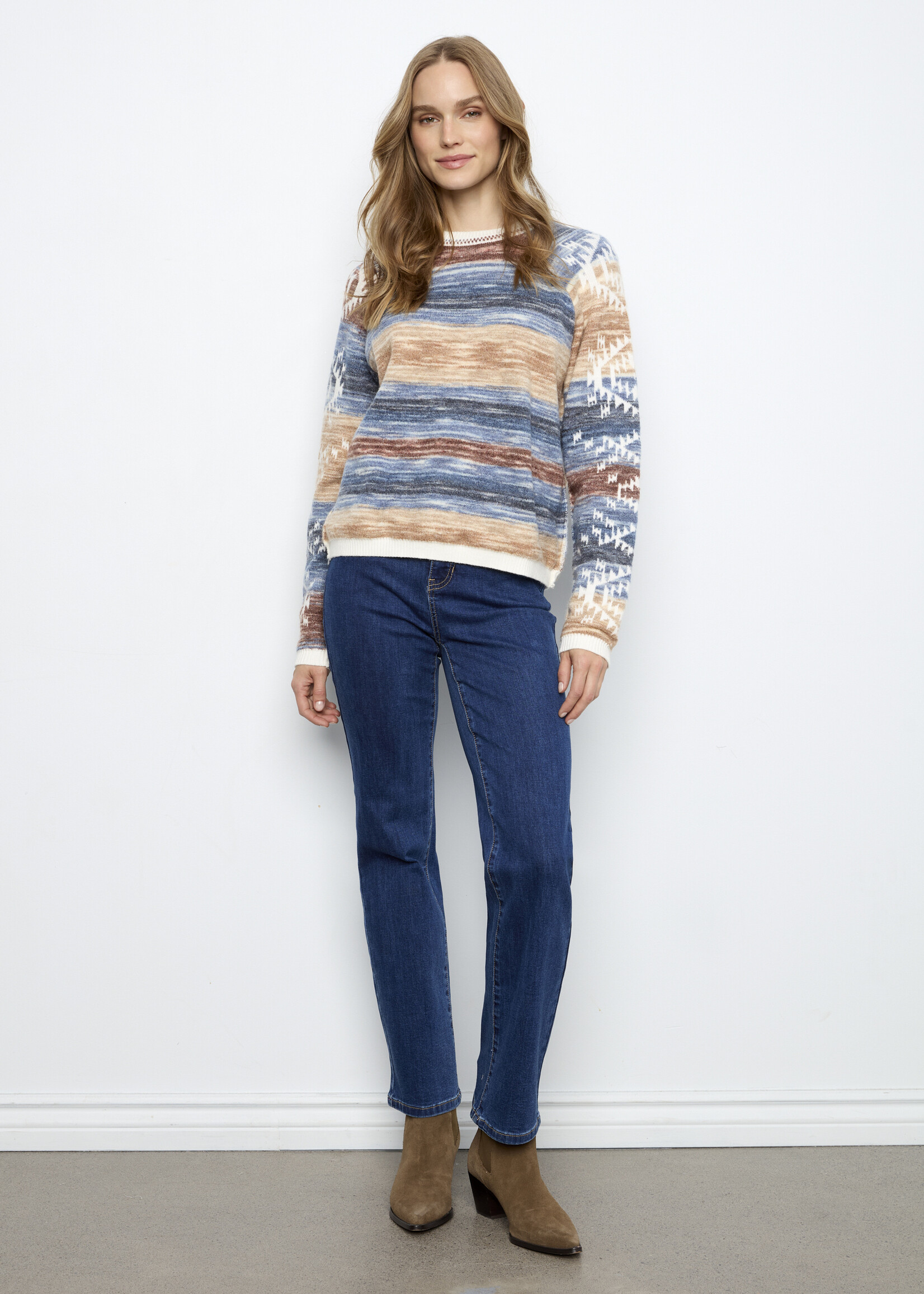 Charlie B Charlie B Raglan Sleeve Reversible Sweater