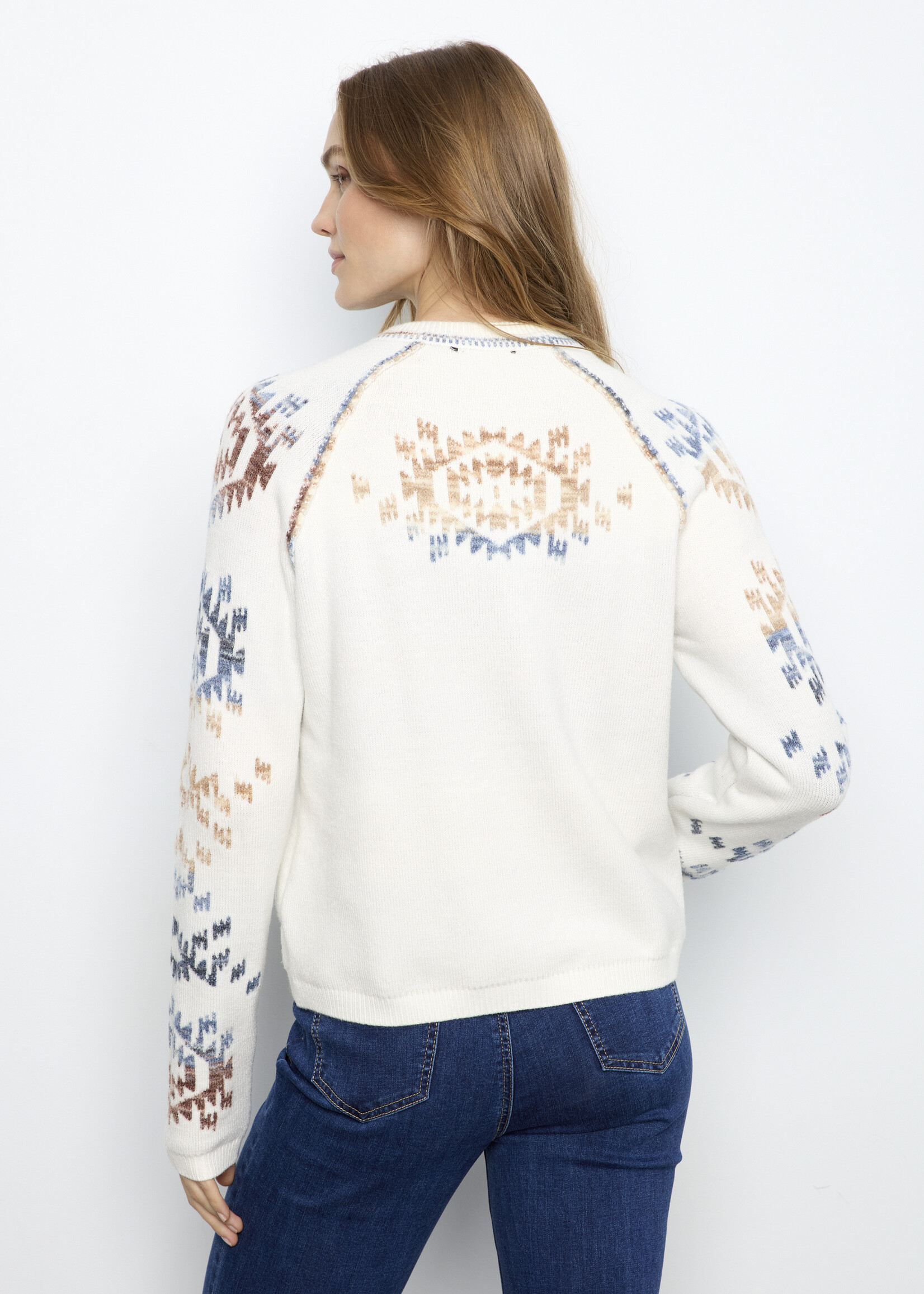 Charlie B Charlie B Raglan Sleeve Reversible Sweater