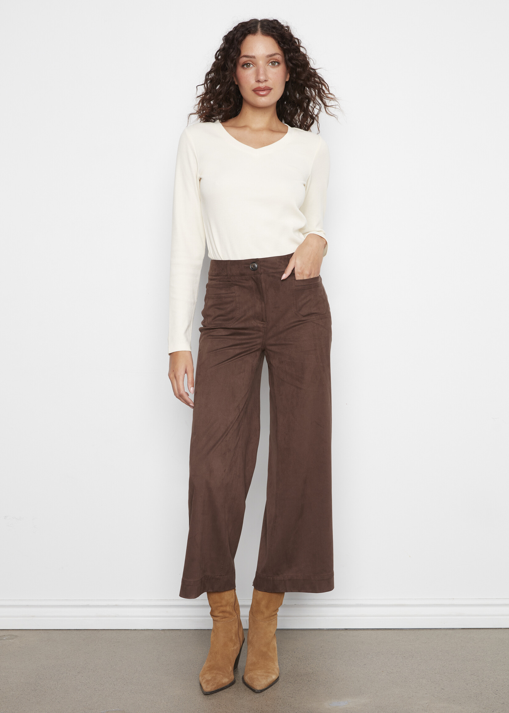 Charlie B Charlie B Sateen Suede Pants