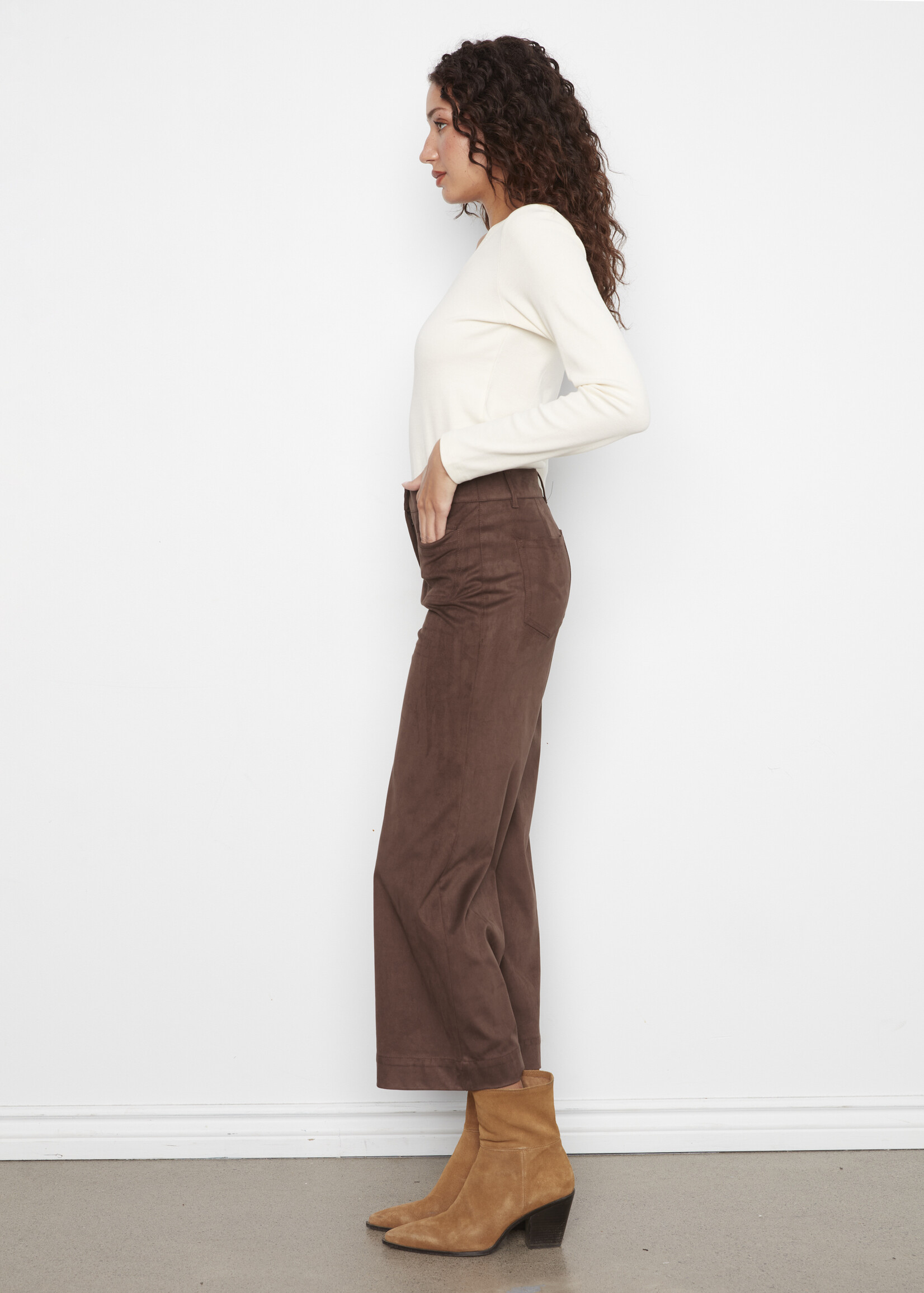 Charlie B Charlie B Sateen Suede Pants