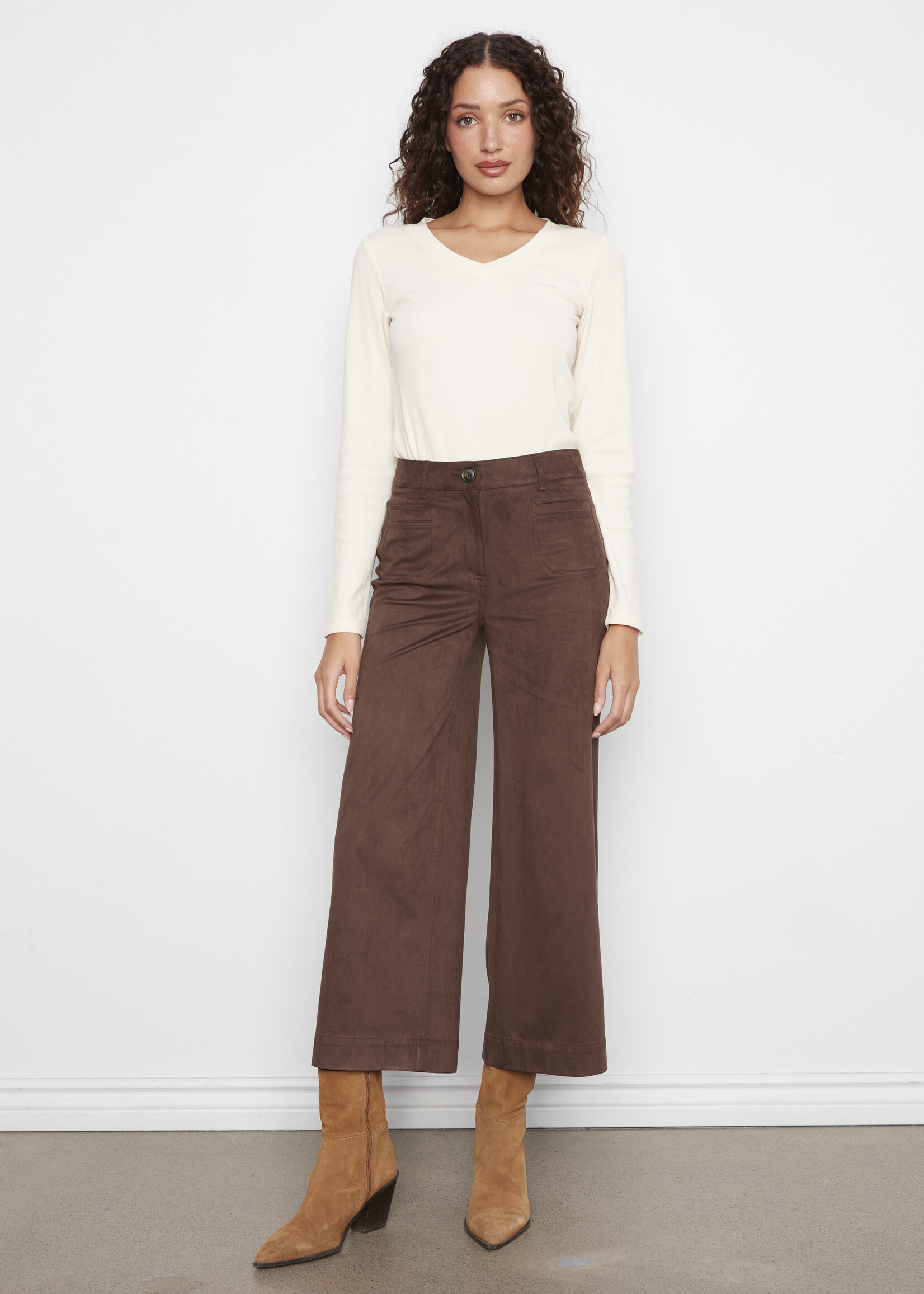 Charlie B Charlie B Sateen Suede Pants