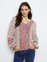 Charlie B Charlie B  Vneck Open Weave Sweater