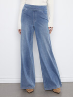 Charlie B Charlie B Knit Denim Pull On Wide Leg Jeans