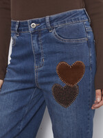Charlie B Charlie B Jeans with Heart Patches