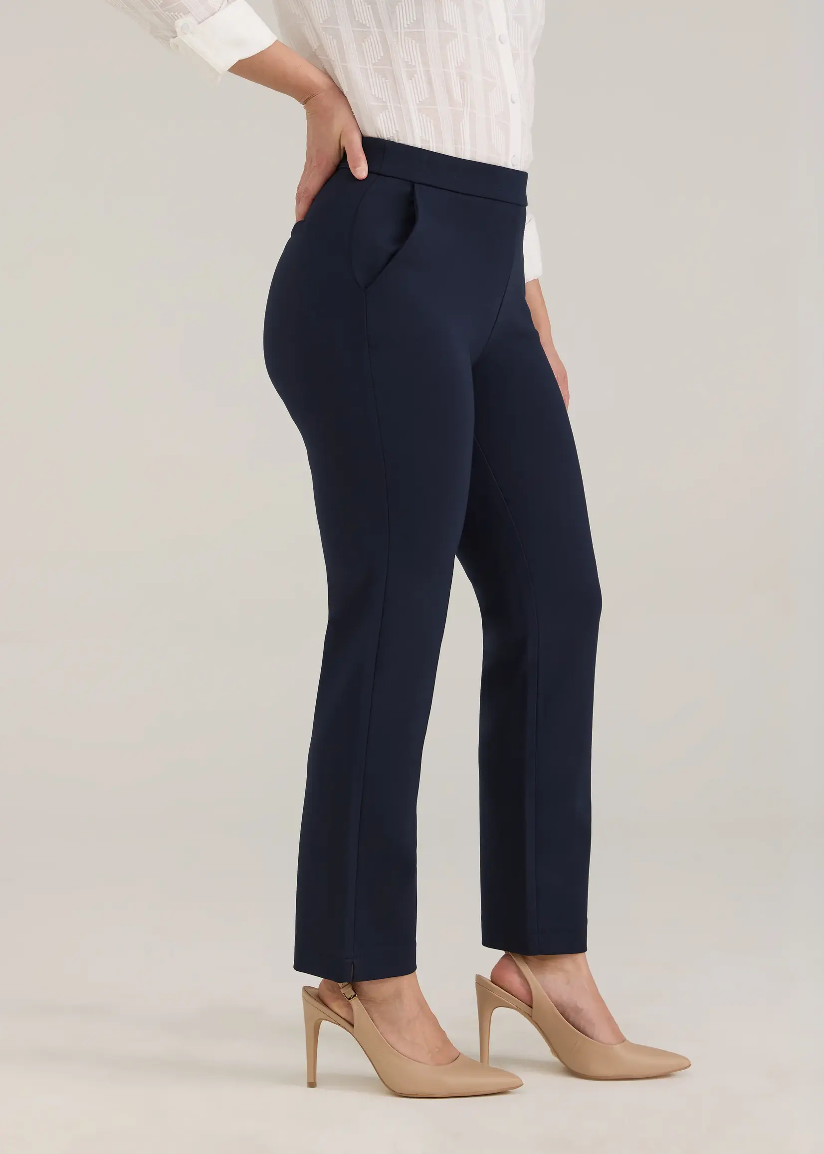 French Dressing Jeans FDJ Pull On Straight Ankle Pant