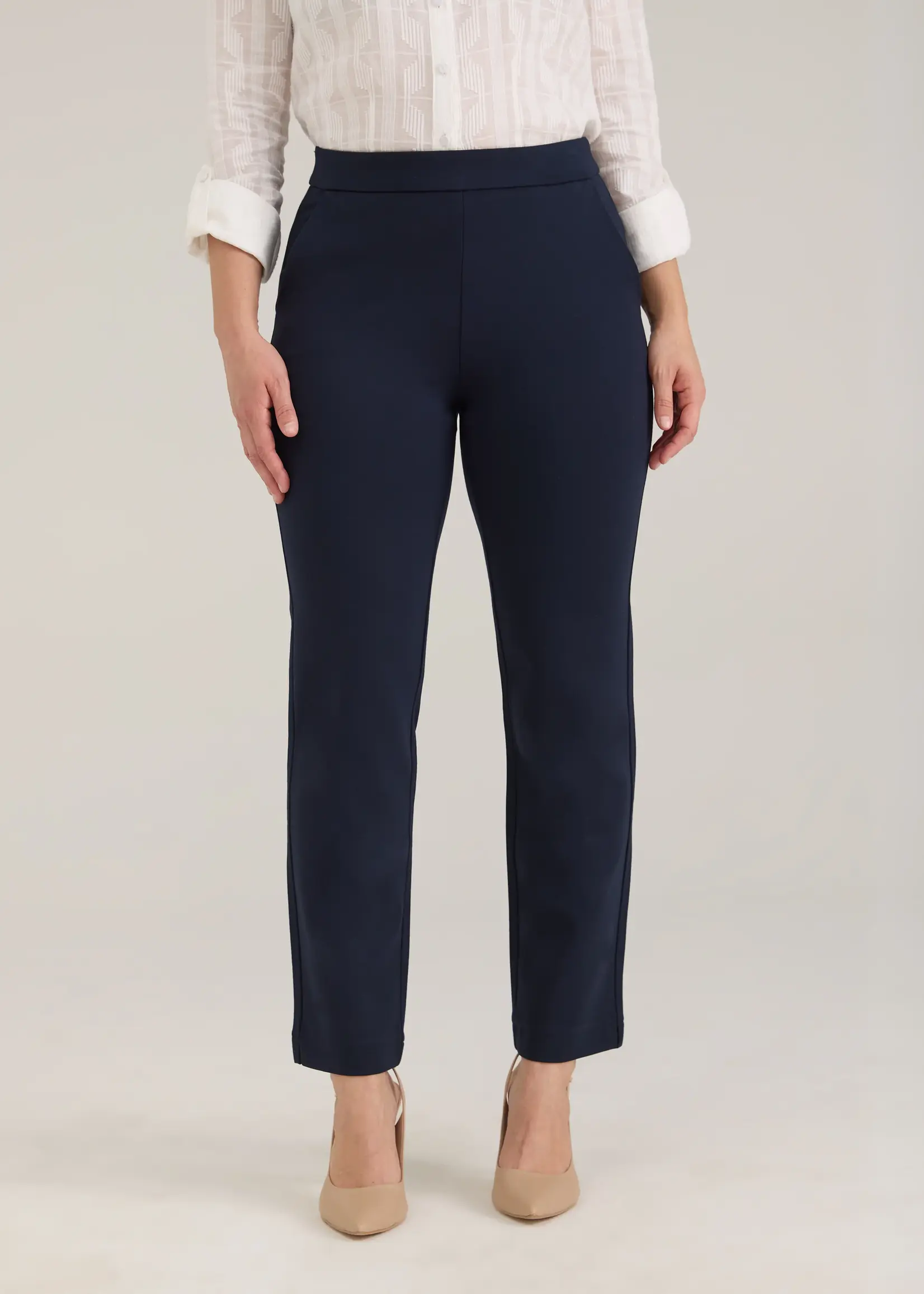 French Dressing Jeans FDJ Pull On Straight Ankle Pant