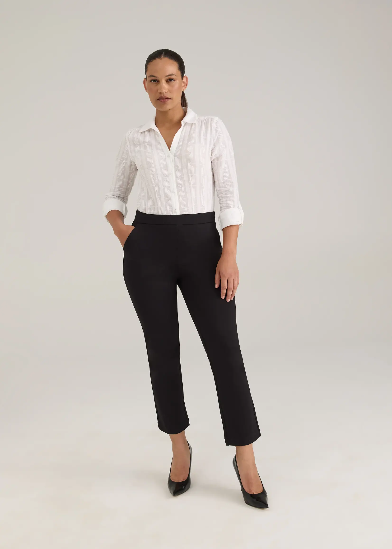 French Dressing Jeans FDJ Pull On Straight Ankle Pant
