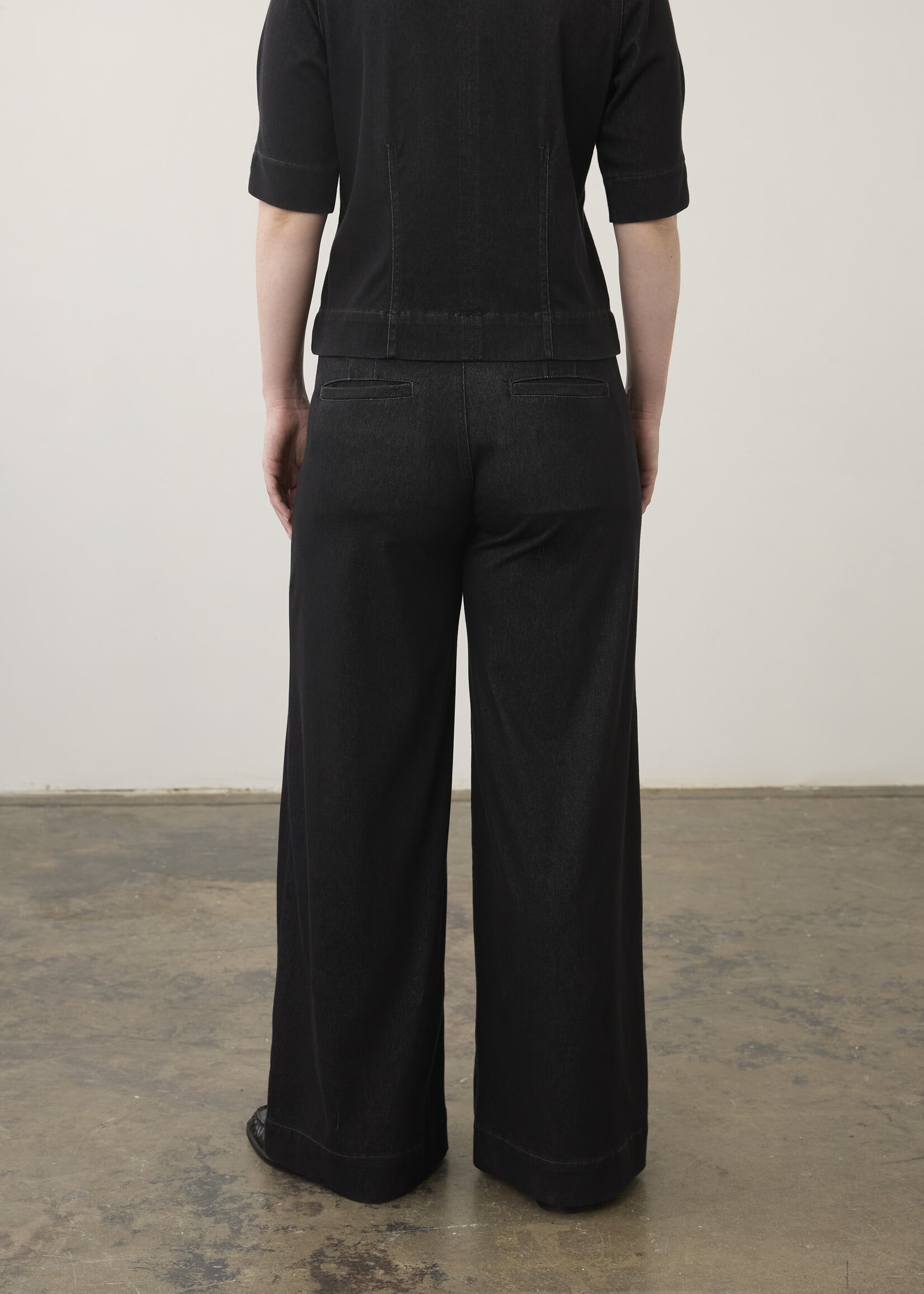 French Dressing Jeans FDJ Front Pocket Wide Leg Jean