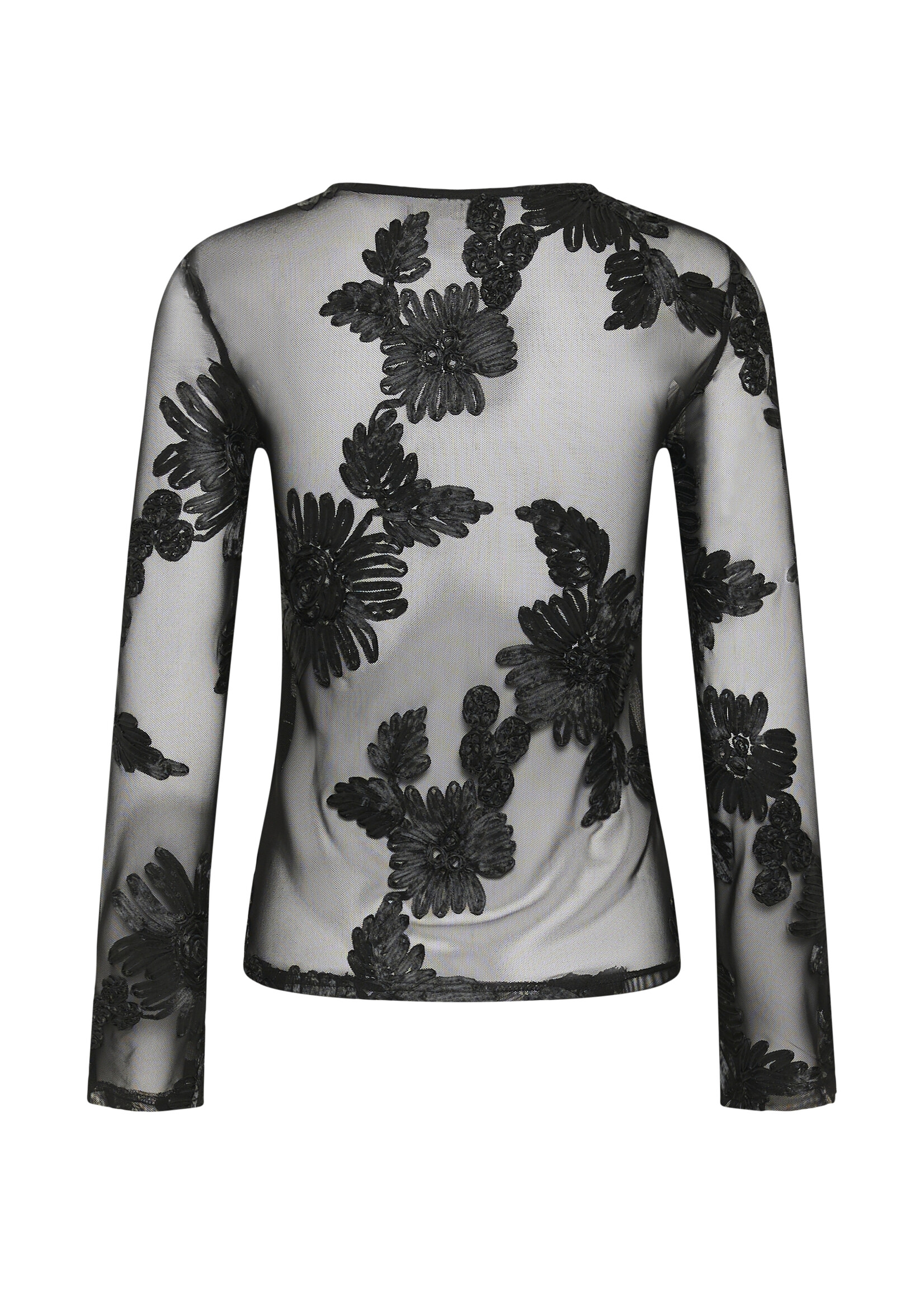 Kaffe Kaffe Julianne Sheer Velvet Detail Top