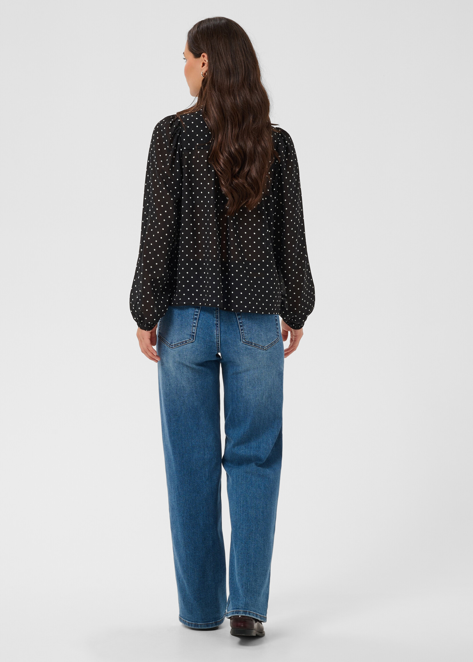 Kaffe Kaffe Mindy Polka Dot Blouse
