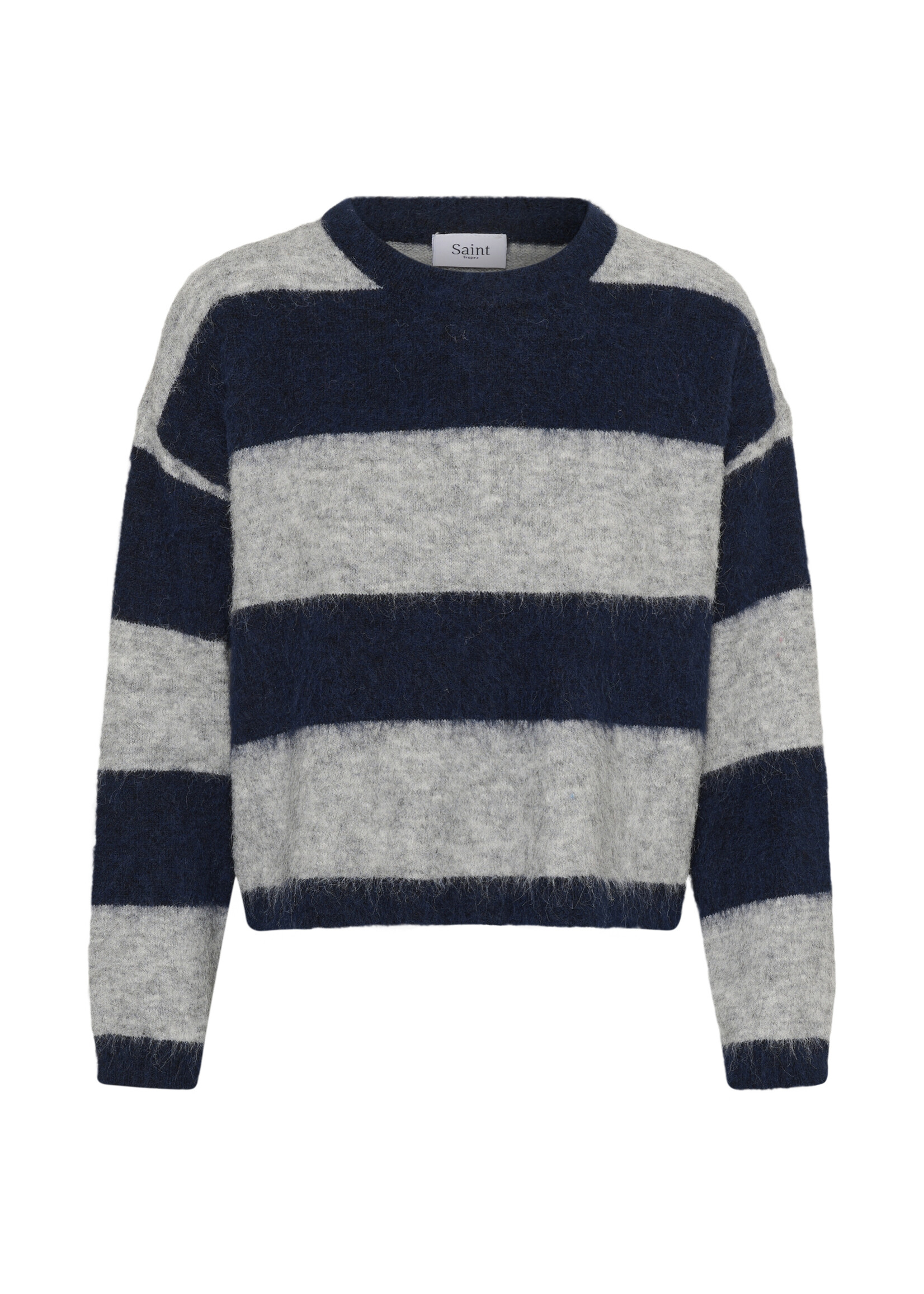Saint Tropez Saint Tropez Tayzie Striped Crew Sweater