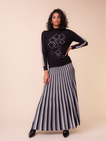 Alison Sheri Alison Sheri Mock Neck Sparkle Boxes Sweater