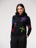 Elena Wang Elena Wang Coloured Stars Cowl Neck Sweater