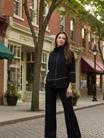 PURE PURE Athleisure Pull On Pant with Gold Piping
