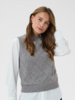 Saint Tropez Saint Tropez Theresa Diamond Knit Vest