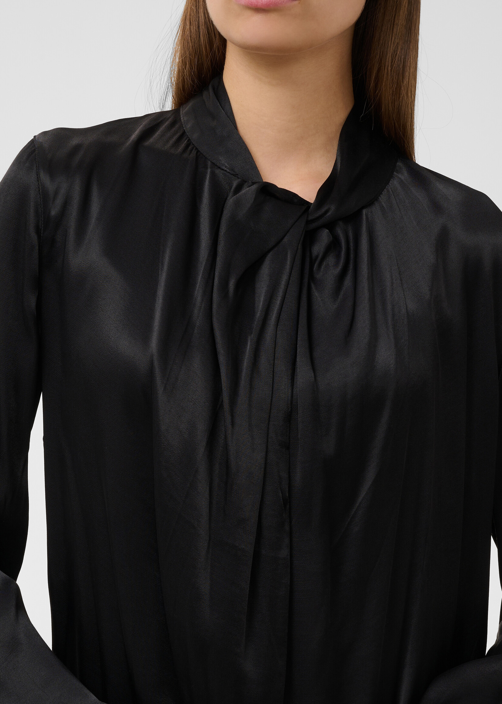 Soaked Soaked Nadeya Satin Twist Tie Neck Blouse