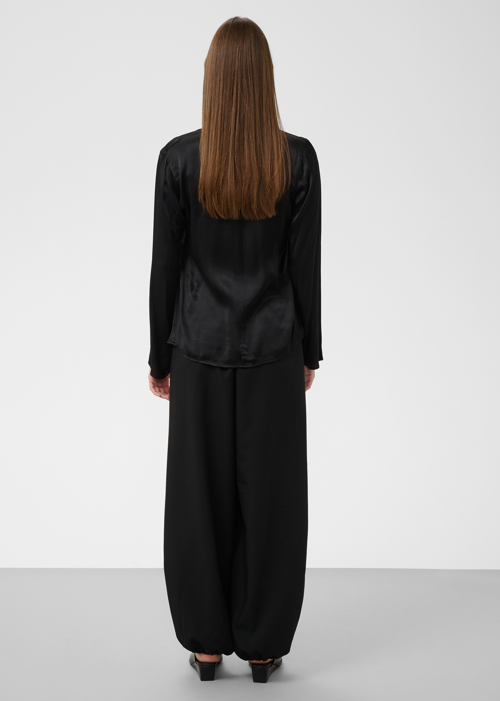 Soaked Soaked Nadeya Satin Twist Tie Neck Blouse