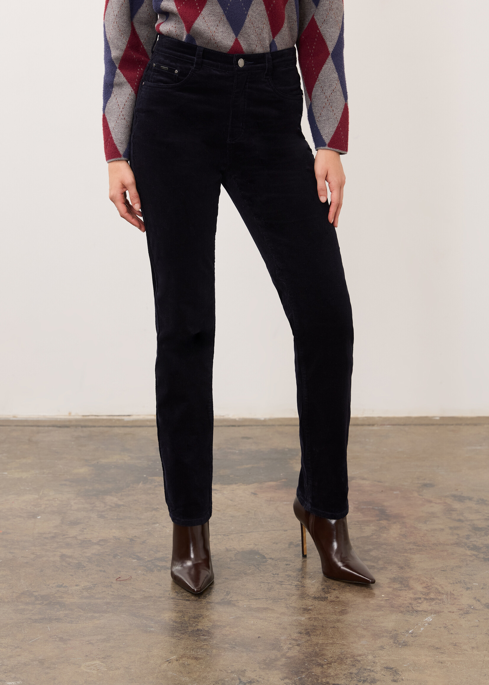 French Dressing Jeans FDJ Suzanne Straight Leg Corduroy Pants