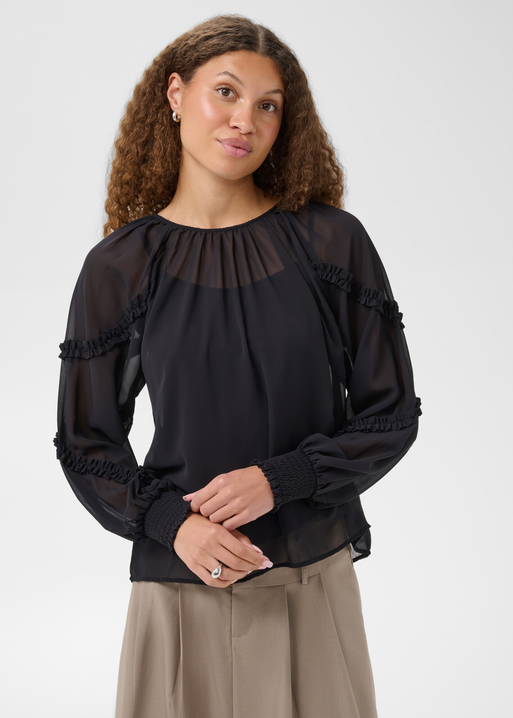 Kaffe Kaffe Noelle Boho Sheer Top