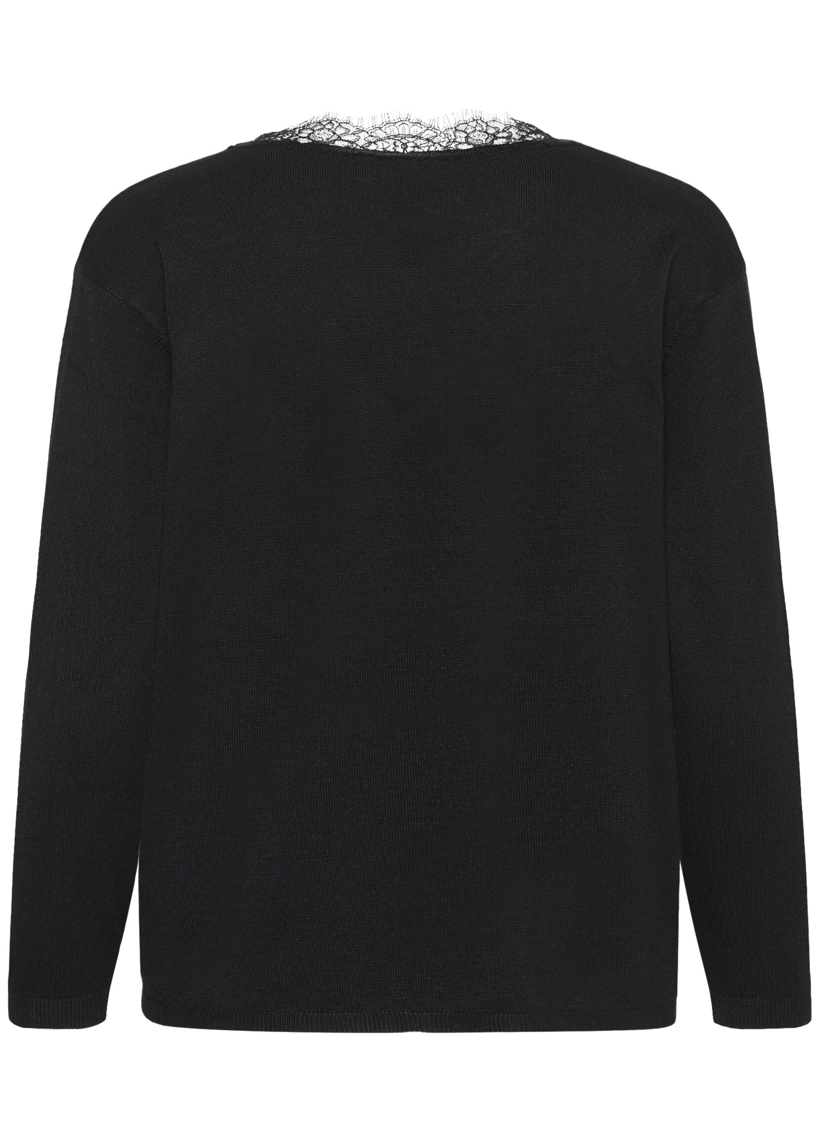 Kaffe Kaffe Lizza Lace Trimmed Vneck Top