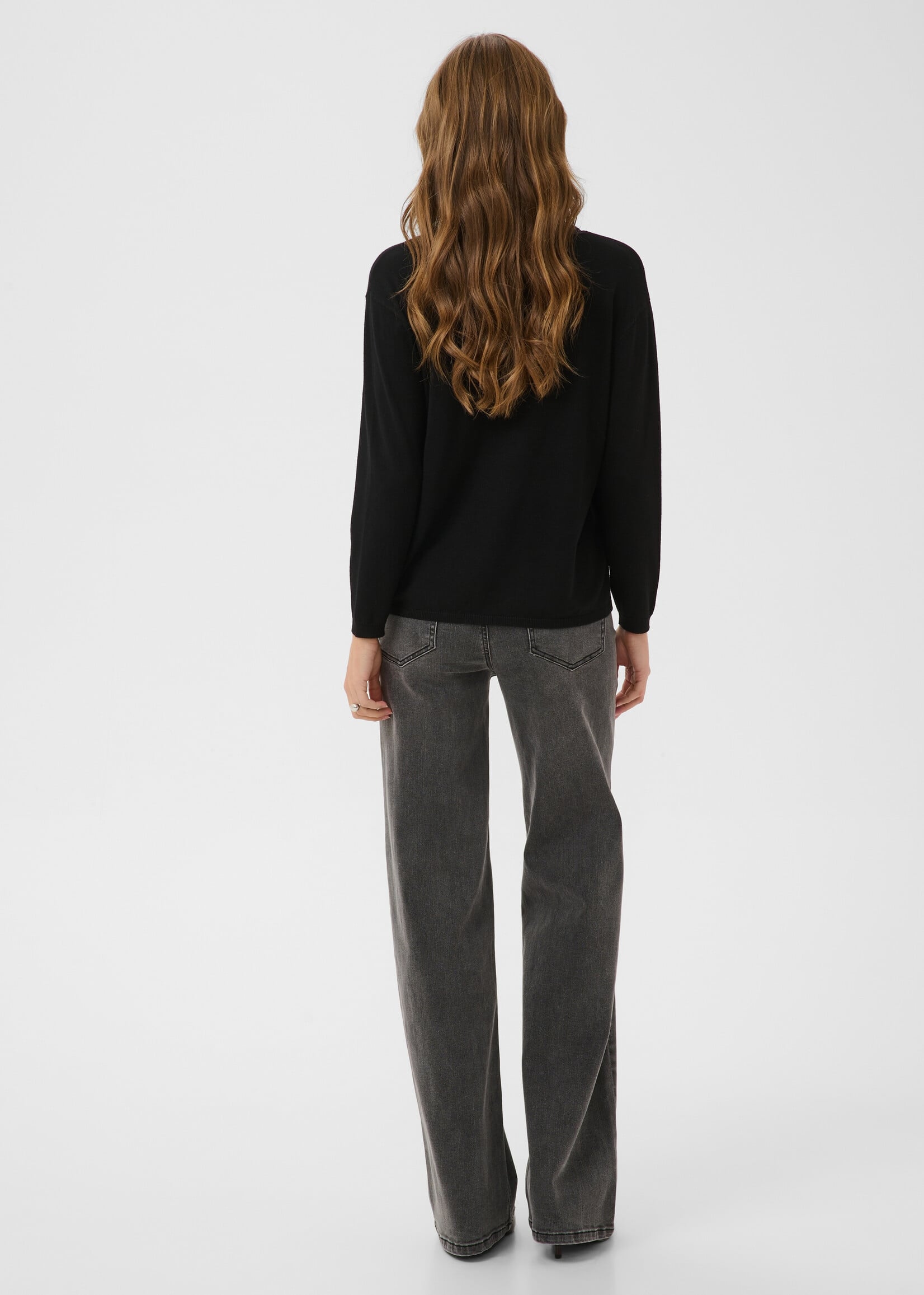 Kaffe Kaffe Lizza Lace Trimmed Vneck Top