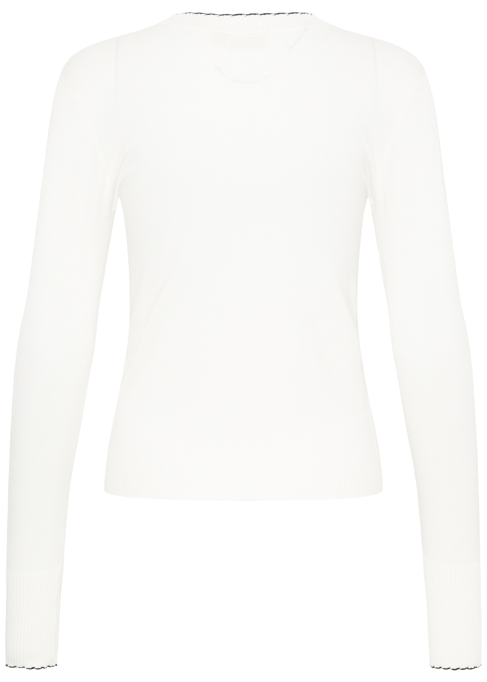 Kaffe Kaffe Lizza Scalloped Crew Sweater