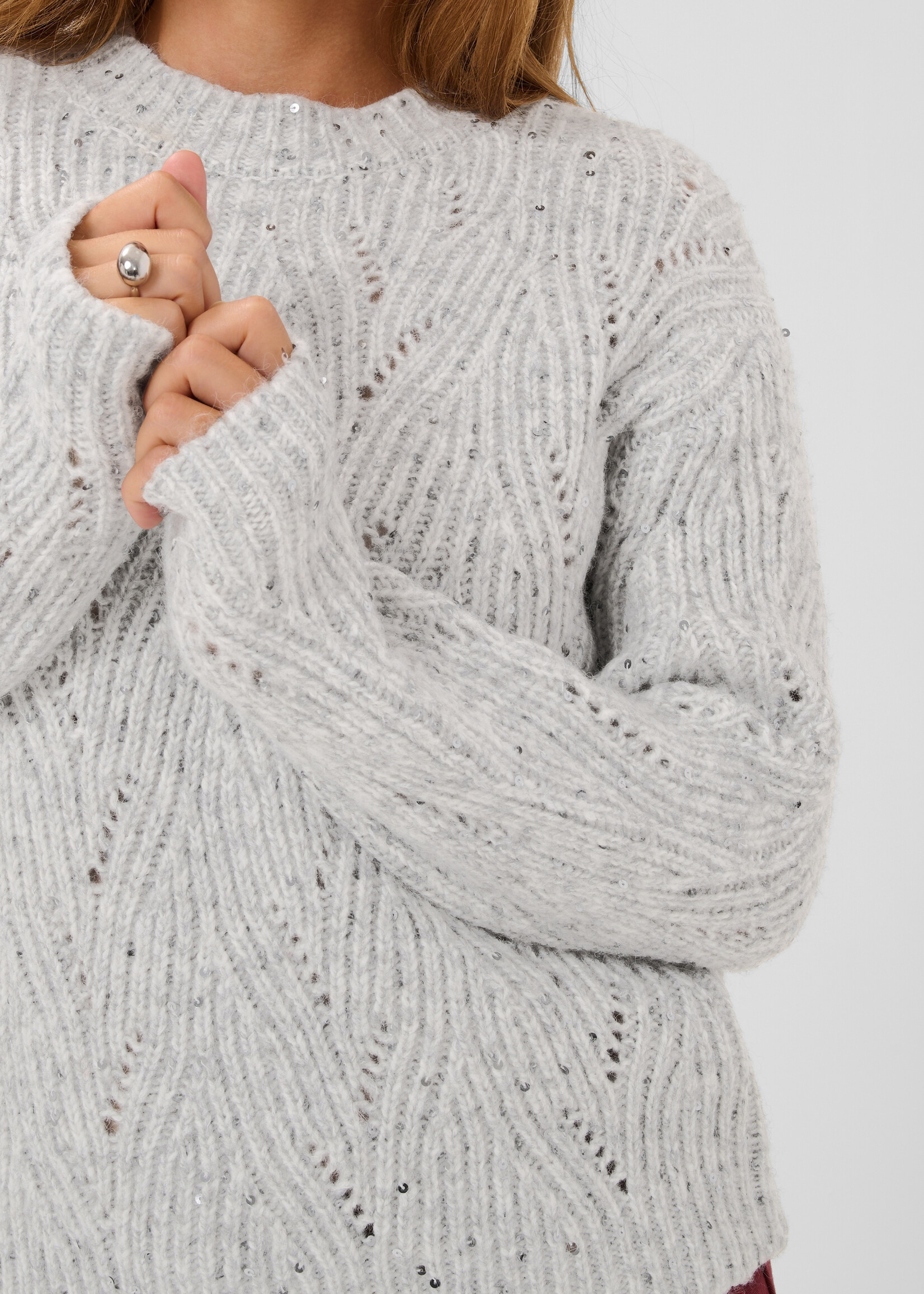 Kaffe Kaffe Quin Sequin Crew Sweater