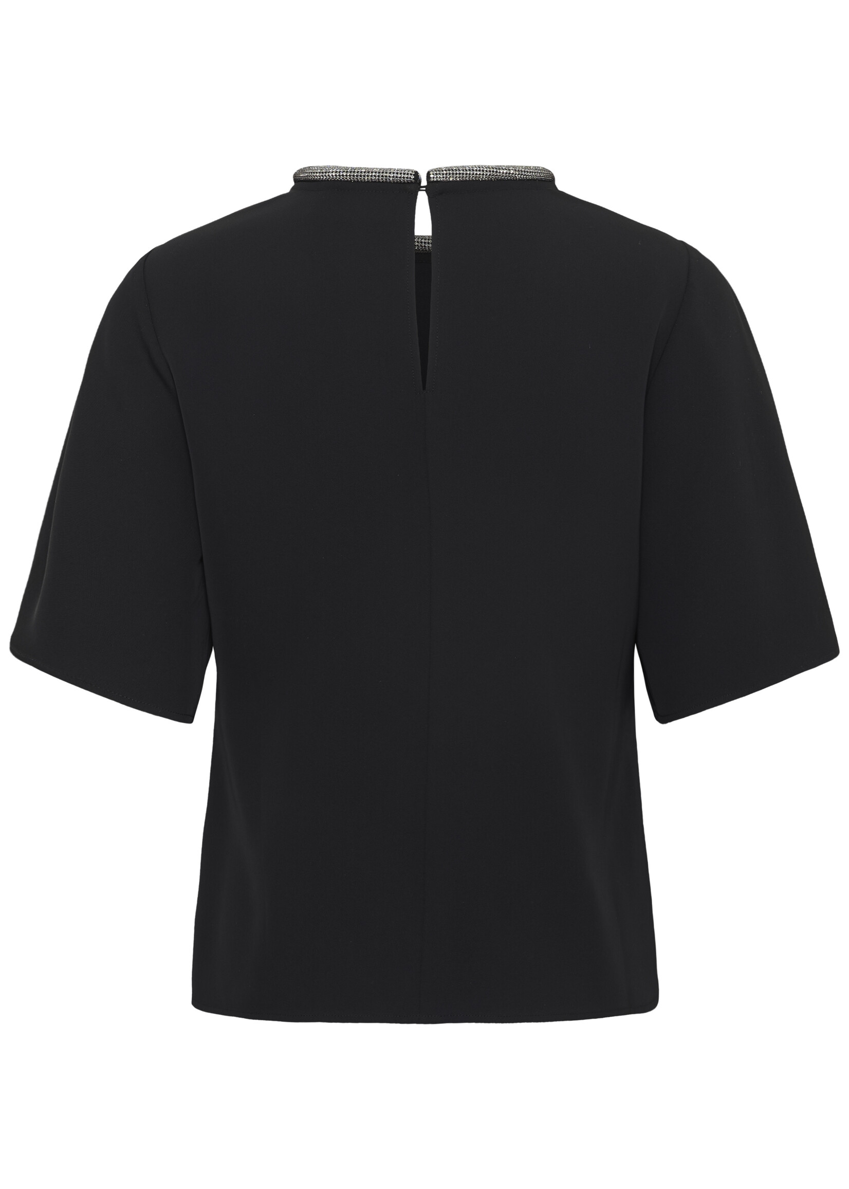 Kaffe Kaffe  Alia Sparkle Neckline Short Slv Top