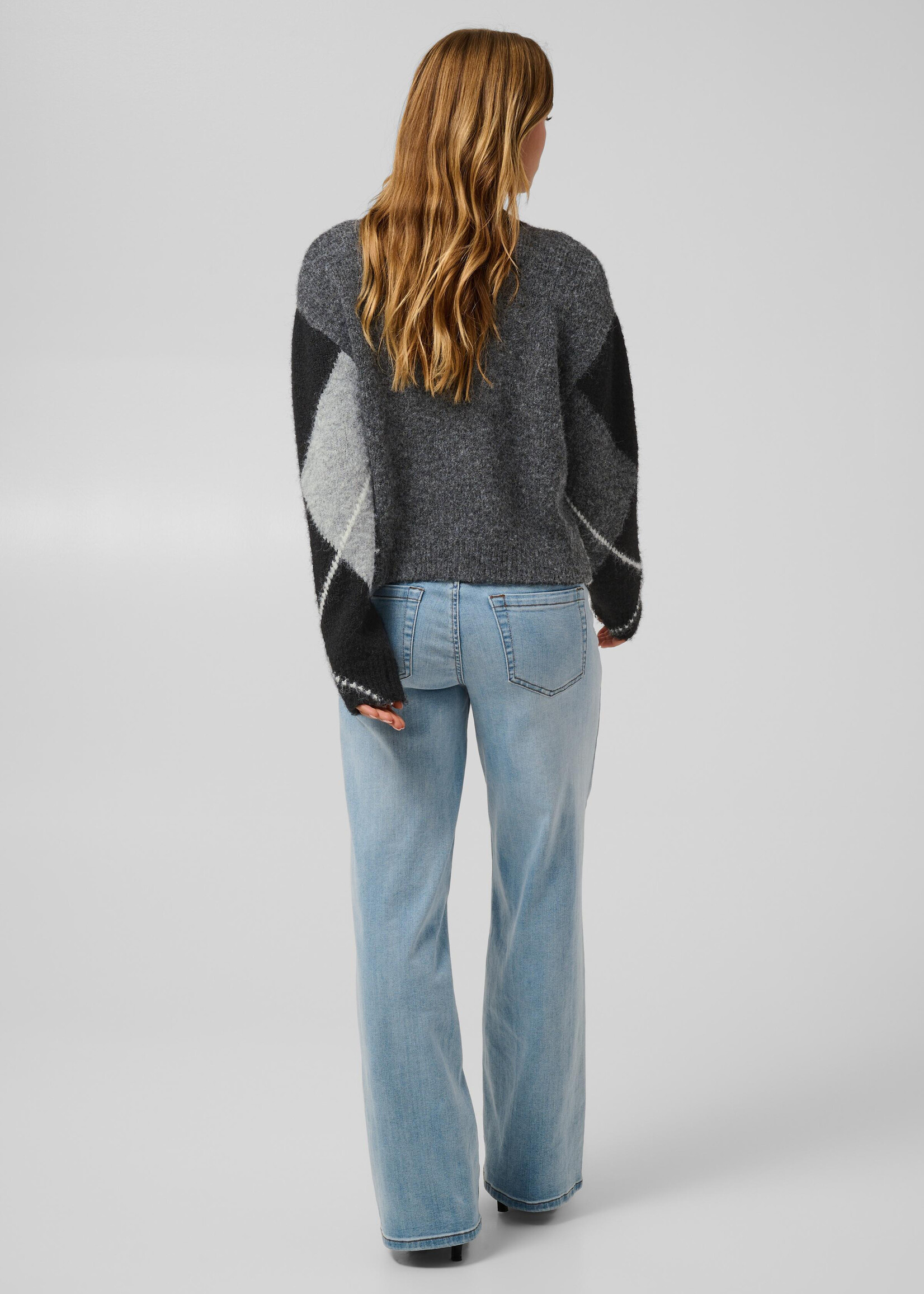 Kaffe Kaffe Grith Argyle Crew Sweater