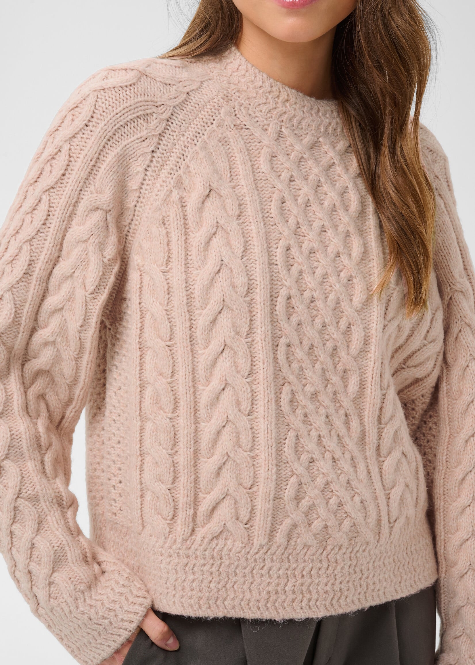 Saint Tropez Saint Tropez Uwena Cable Crew Sweater