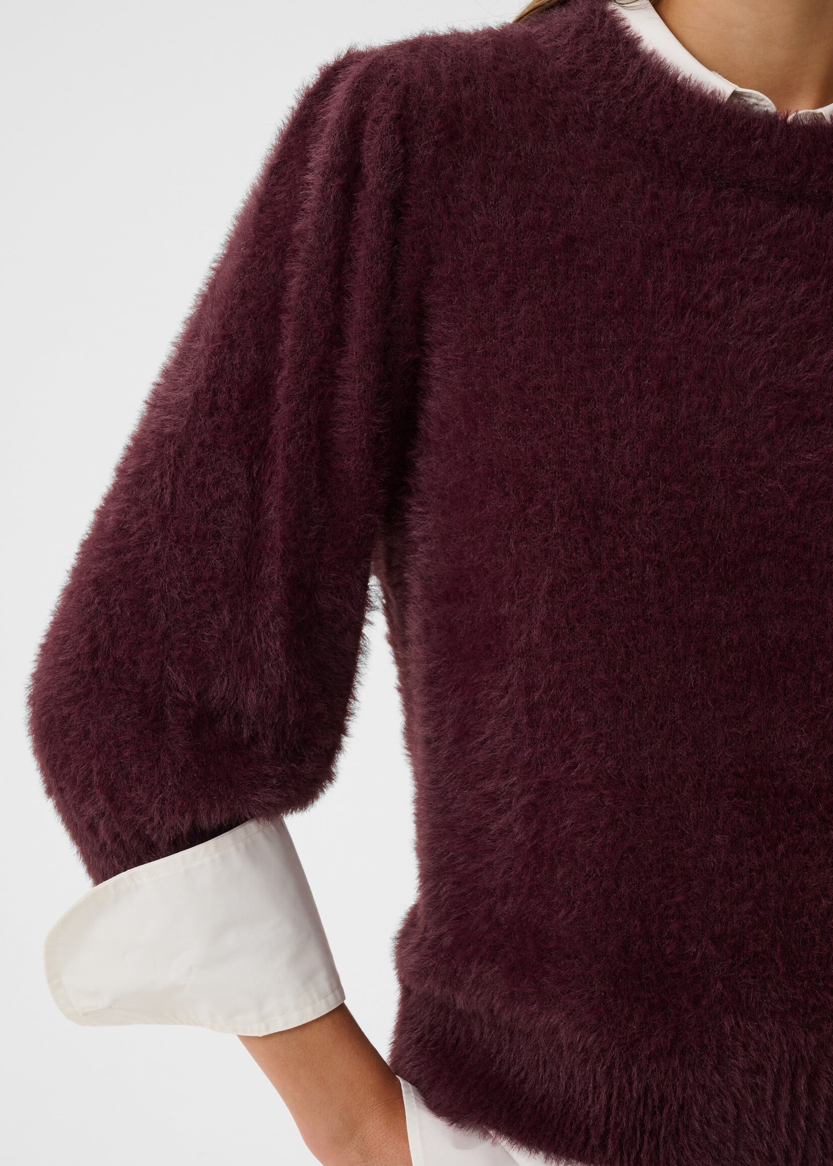 Saint Tropez Saint Tropez Banni Fuzzy Crew Sweater