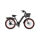 Electric Bike Company EBC Model R - Ash Metallic, Dual Throttle, Basket, Rack