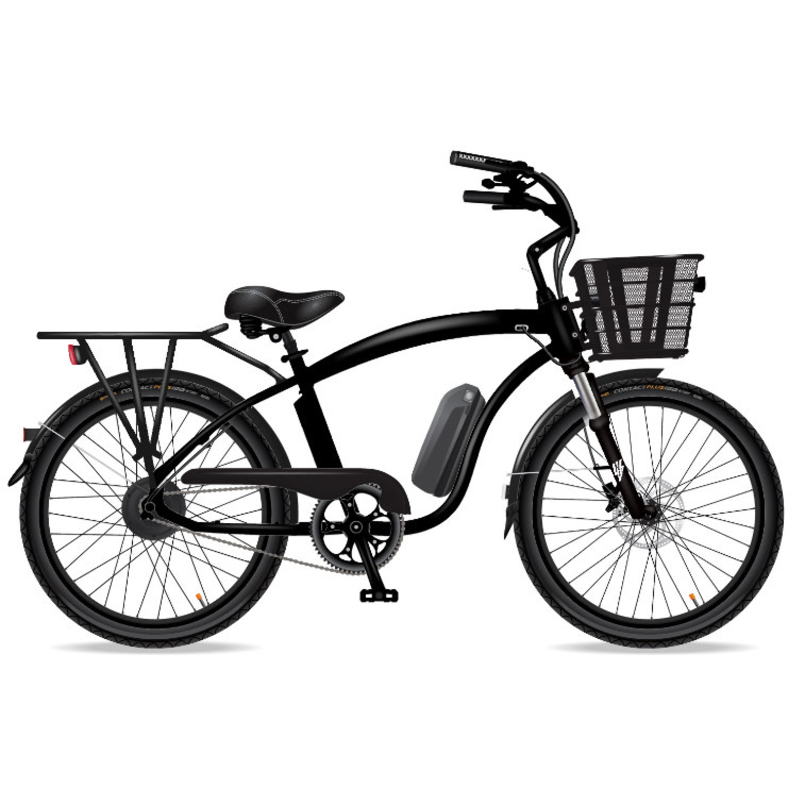 Electric Bike Company EBC Model X - Black, Rack