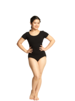 Capezio Short Sleeve Leotard (Cotton/Lycra)