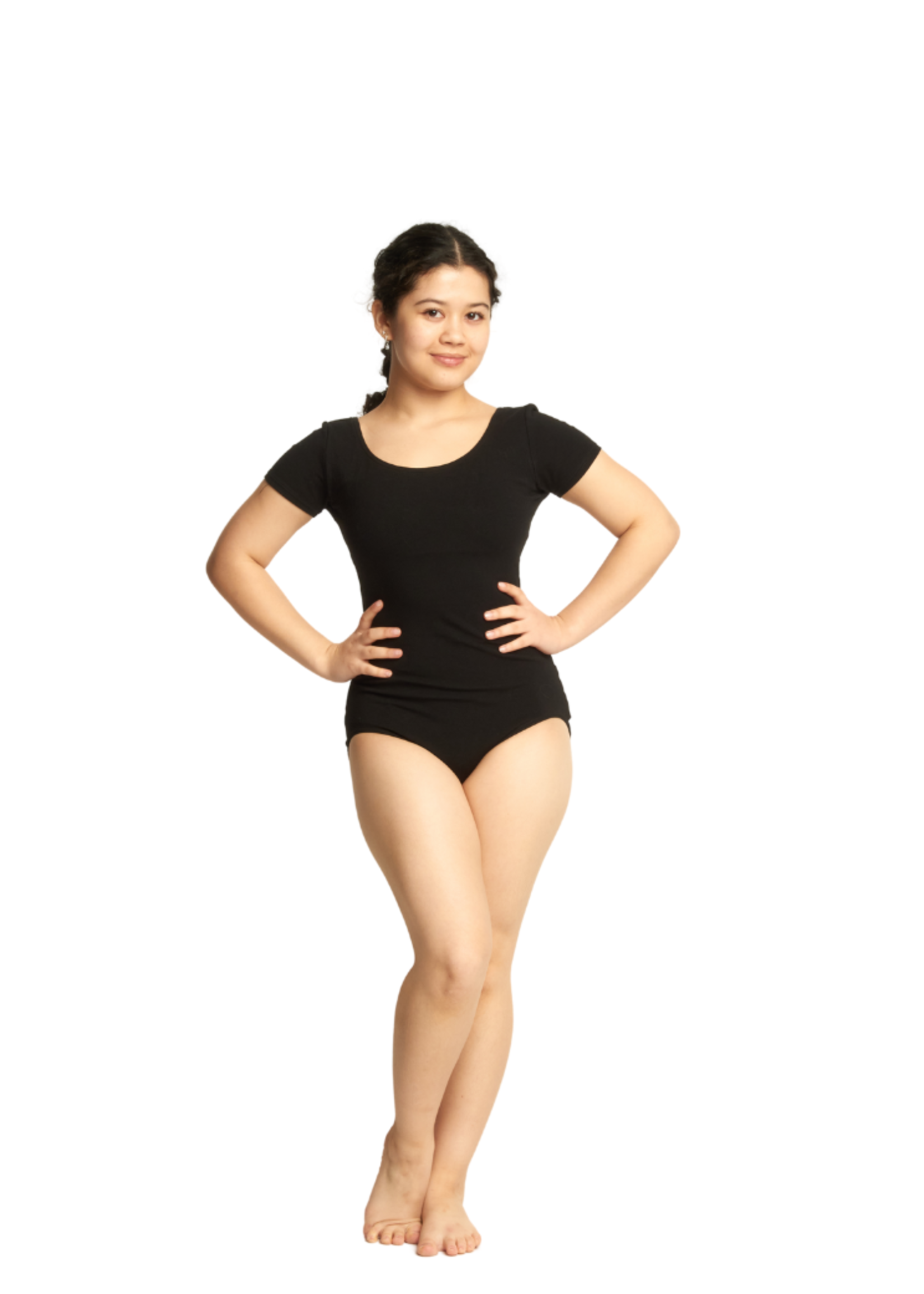 Capezio Short Sleeve Leotard (Cotton/Lycra) - Adult