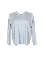 Brodie-Wispr Thea Sporty V Sweater - Frost Blue