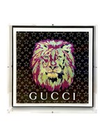 Stephen Wilson Gucci Strength Lion - Black & Purple