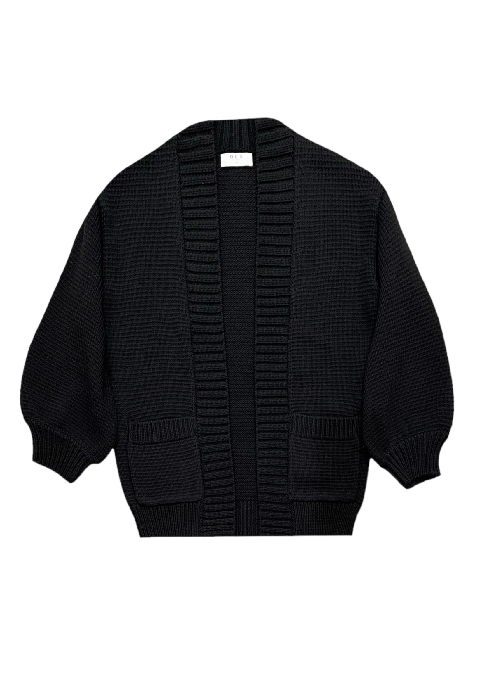 One Grey Day Black Laurel Cocoon Cardigan Cute Sweaters for Women