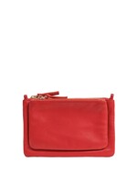 Clare V Wallet Clutch Plus - Rouge Nappa