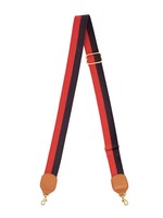 Clare V Adjustable Crossbody Strap - Navy & Red Stripe